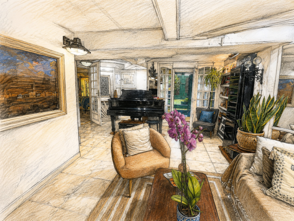 Appartemnt d’artiste type maison