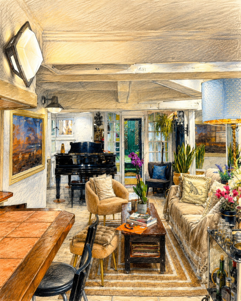 Appartemnt d’artiste type maison
