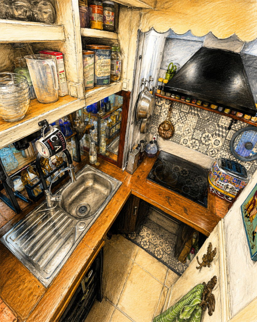 Appartemnt d’artiste type maison